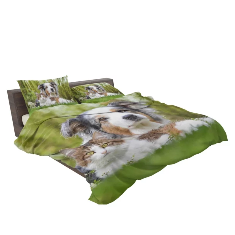 Dog & Cat Duo Furry Companions Bedding Set 2