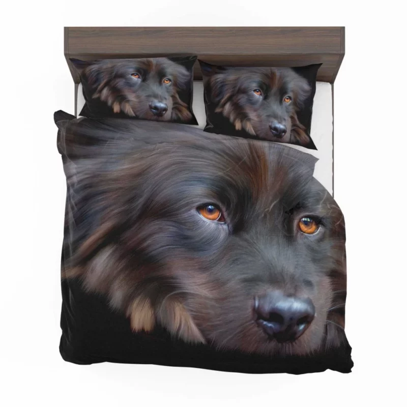 Dog Cute Face Furry Charm Bedding Set 1