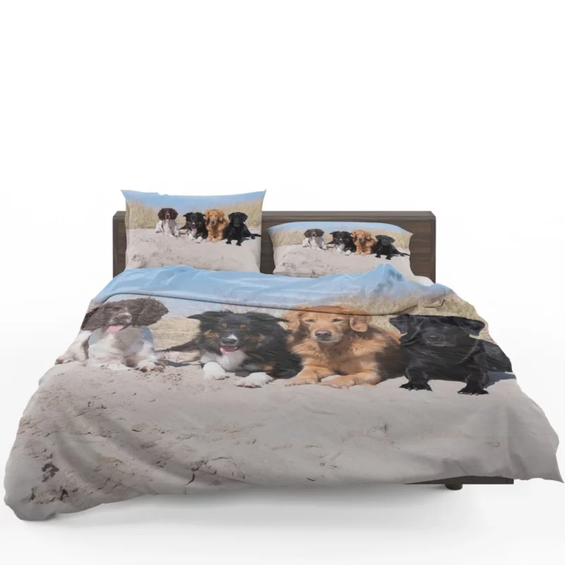 Dog Playful Sand Adventure Bedding Set