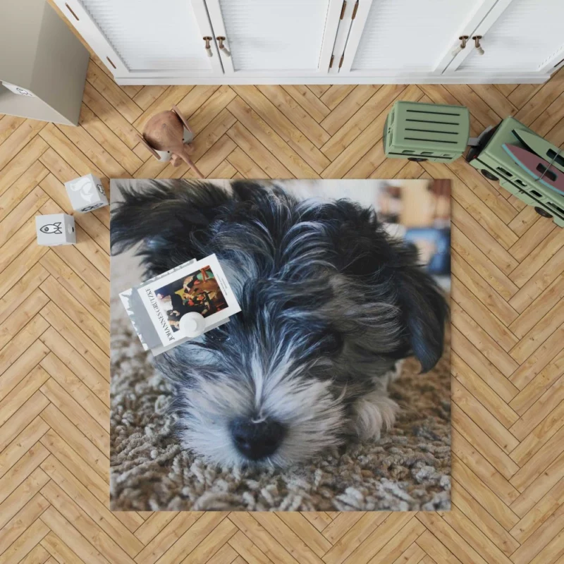 Dog Playful Spirit Joyful Moments Rug