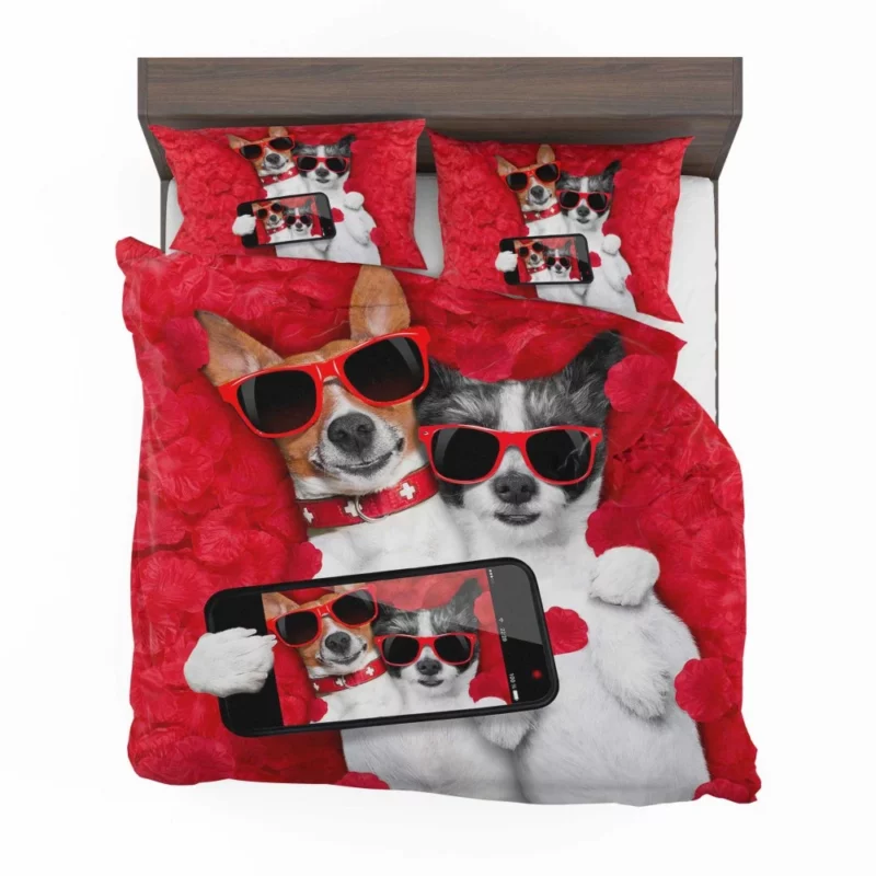 Dog Romantic Rose Infatuation Bedding Set 1