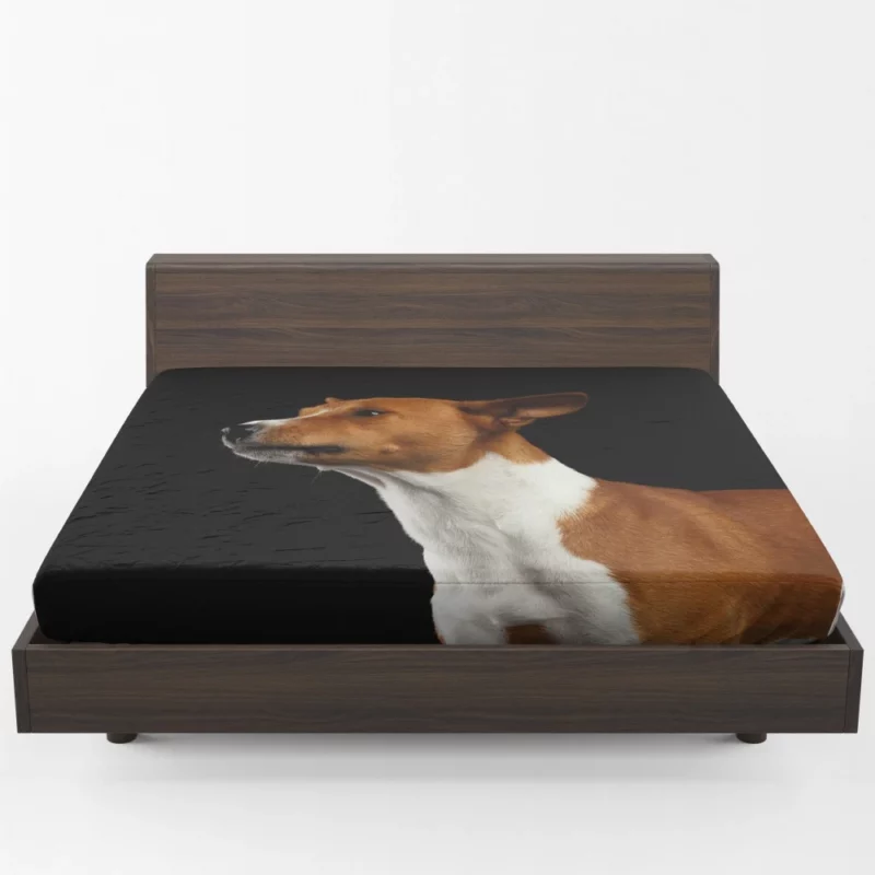 Dog Thoughtful Stare Canine Contemplation Fitted Sheet