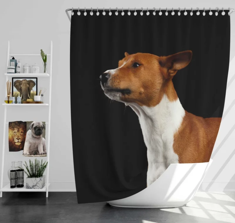 Dog Thoughtful Stare Canine Contemplation Shower Curtain