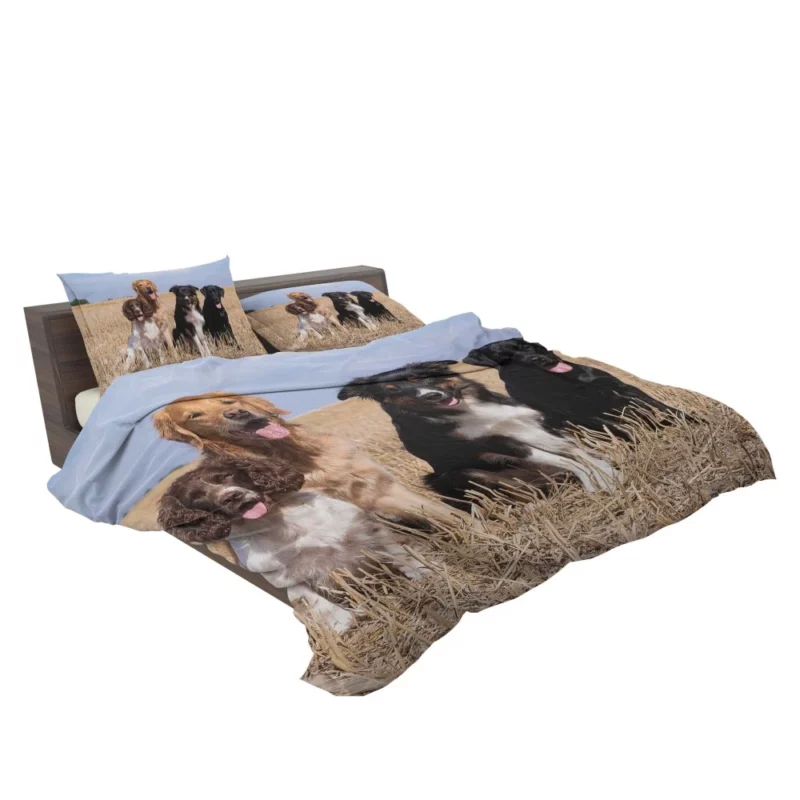 Dog Trio Labrador Collie Spaniel Bedding Set 2