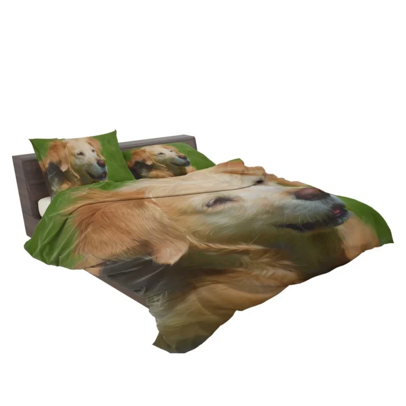 Dog in Oil Paint Filter Artistic Expression Bedding Set 2