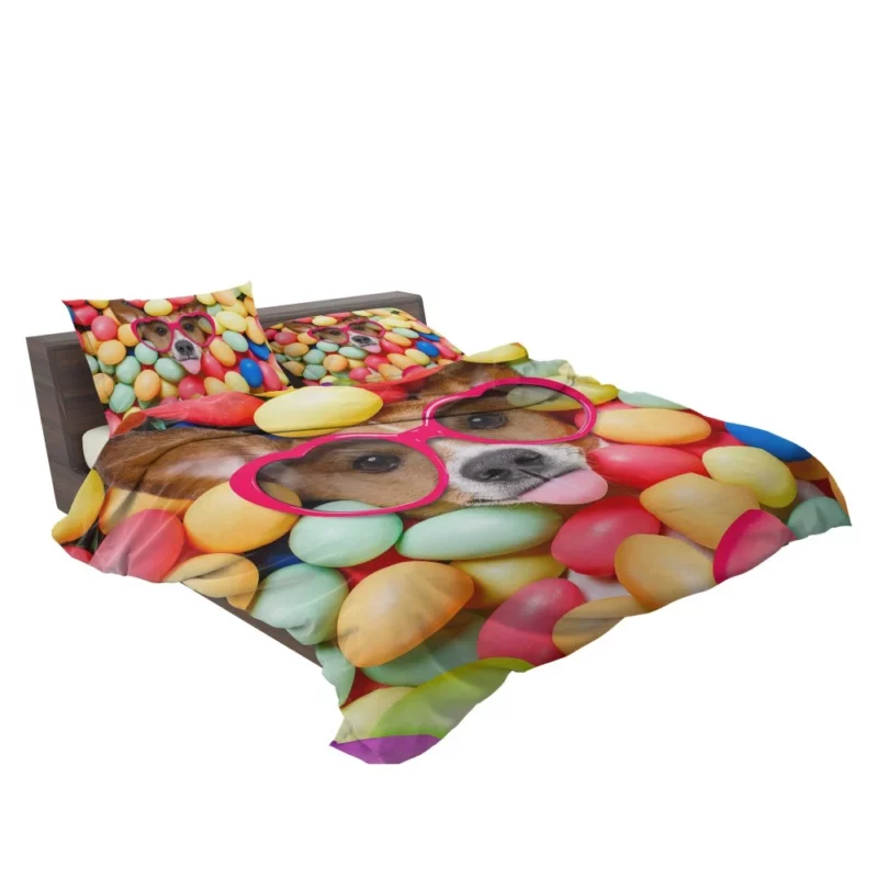 Dog in Sunglasses Easter Mischief Bedding Set 2