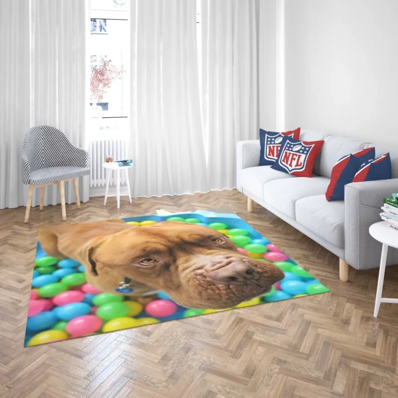 Dogue de Bordeaux Distinguished Muzzle Canine Elegance Rug 2