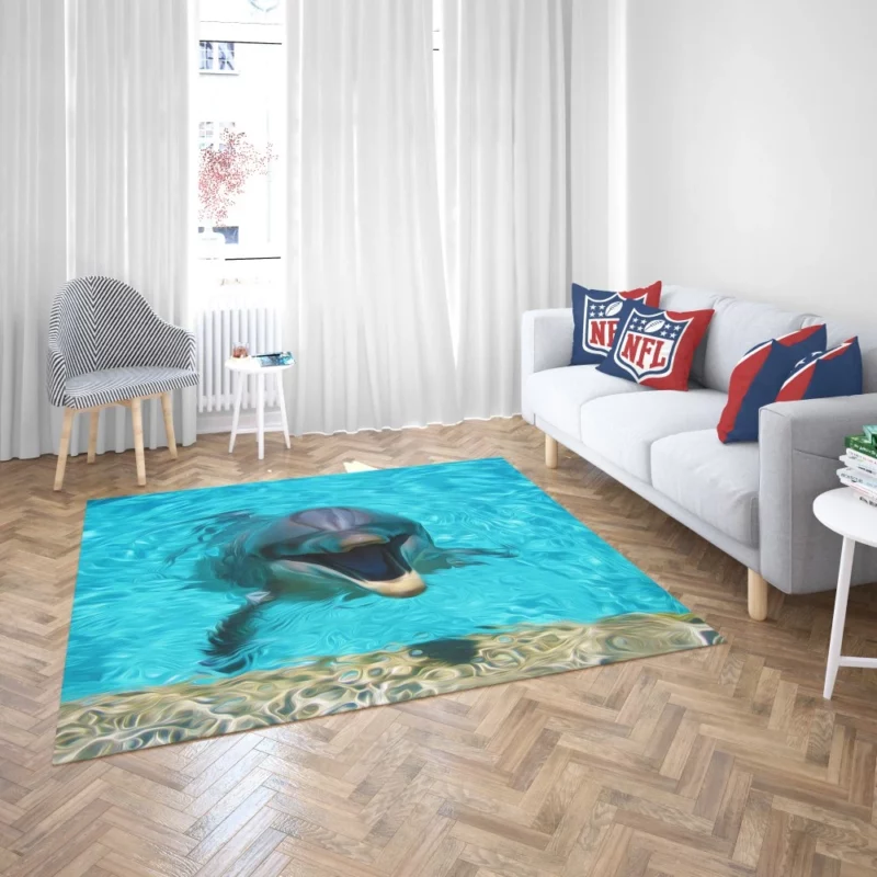 Dolphin Dance Ocean Harmony Rug 2