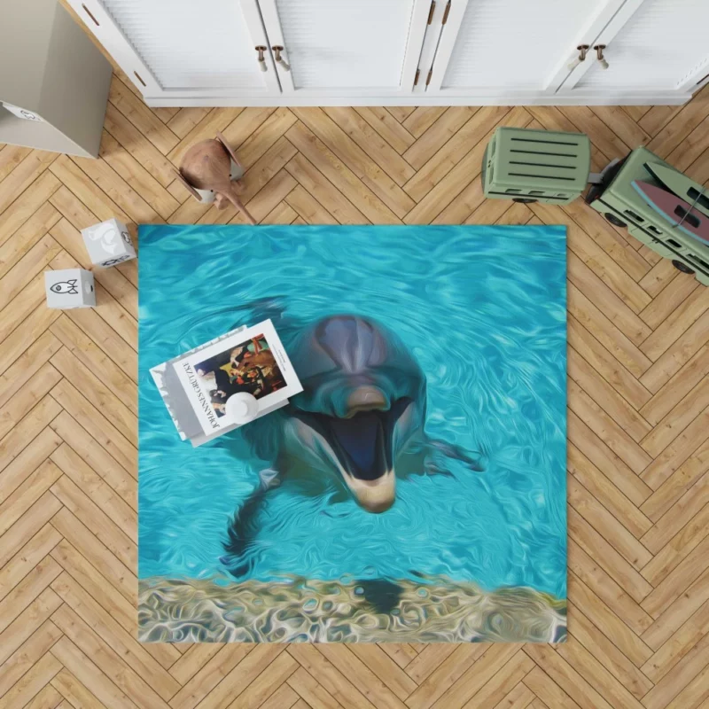 Dolphin Dance Ocean Harmony Rug