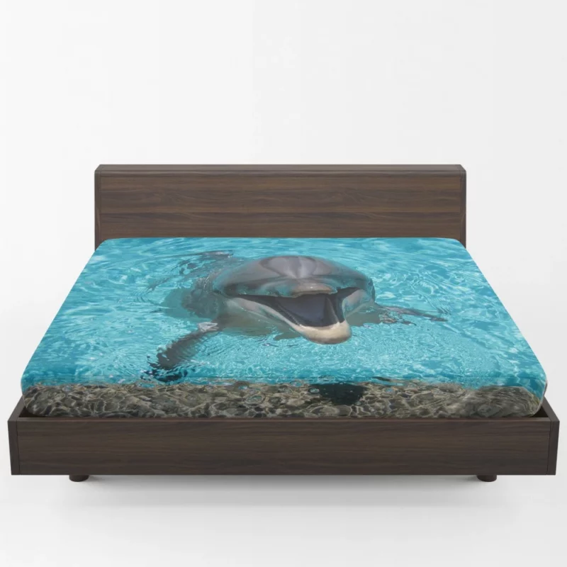 Dolphins Dance Ocean Harmony Fitted Sheet