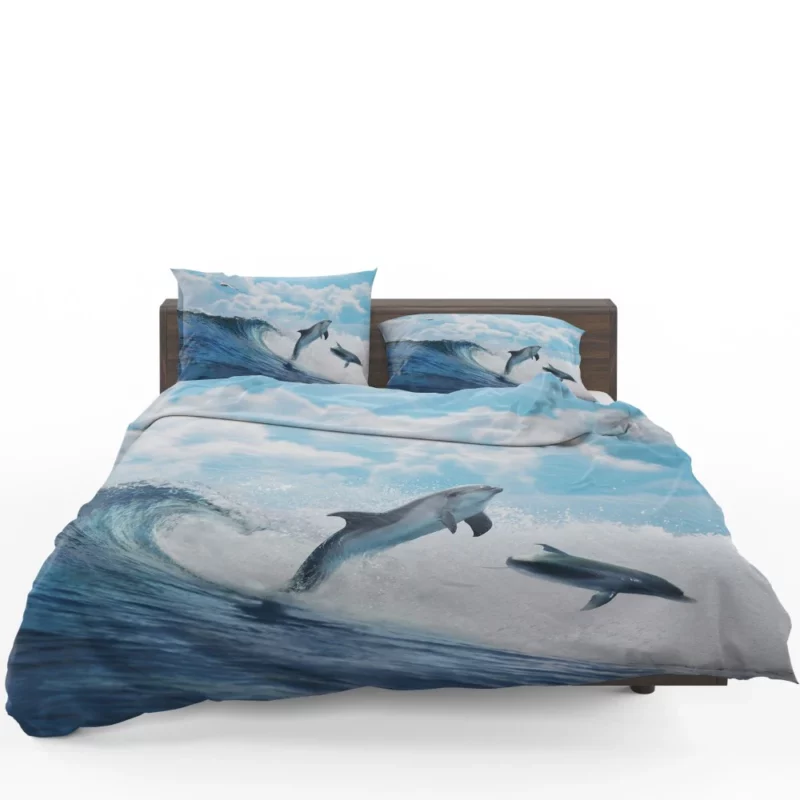 Dolphins Dance Oceanic Harmony Bedding Set