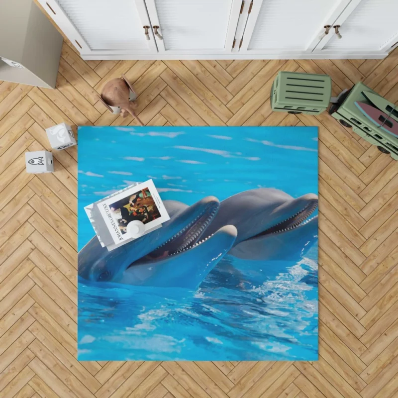 Dolphins Delight Ocean Harmony Rug