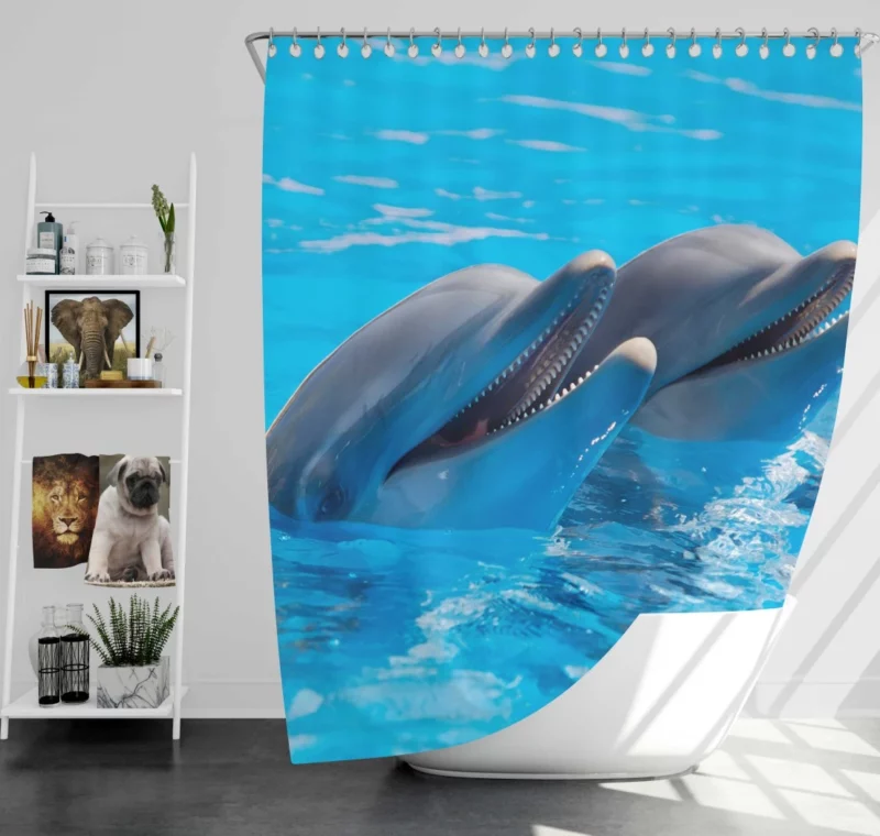 Dolphins Delight Ocean Harmony Shower Curtain