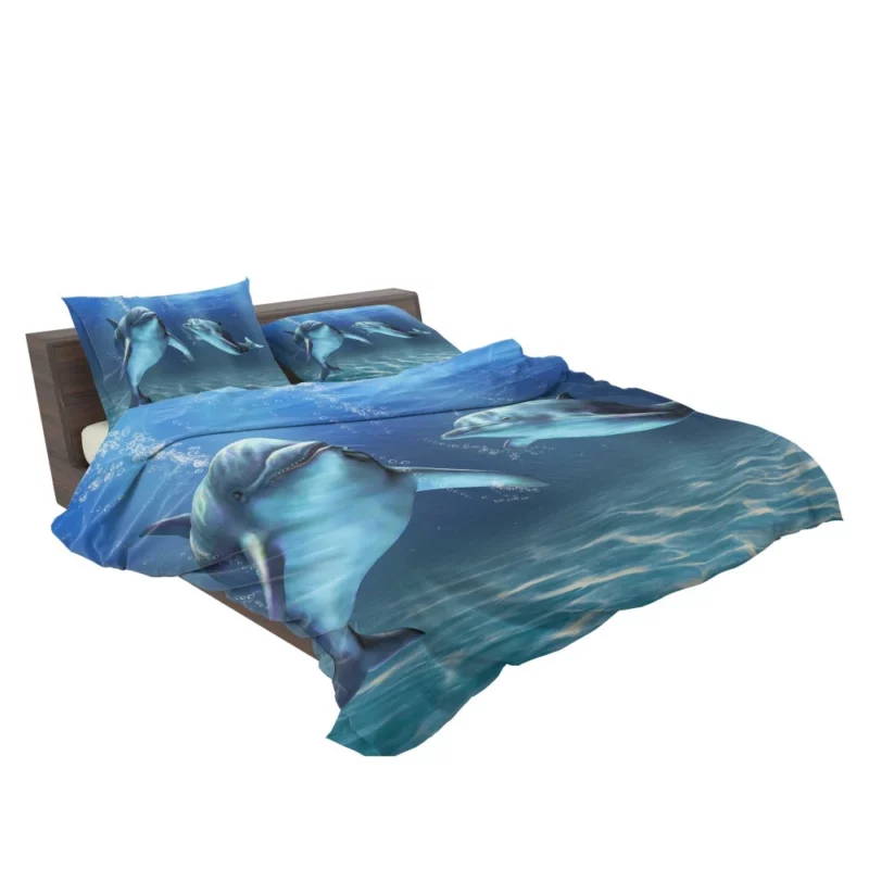 Dolphins Underwater Ballet Ocean Elegance Bedding Set 2