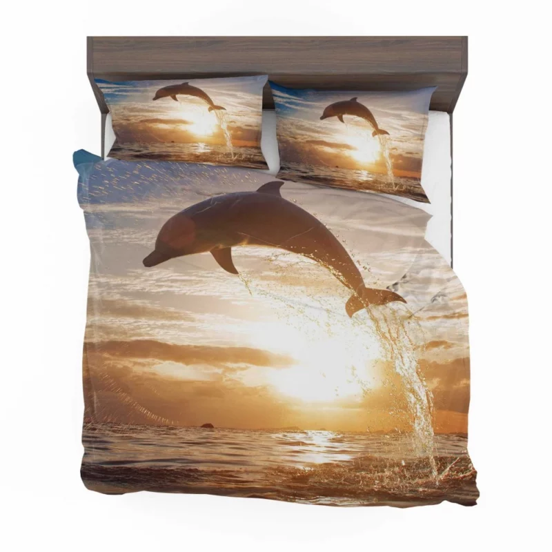 Dolphins in Sky Ocean Ballet Bedding Set 1