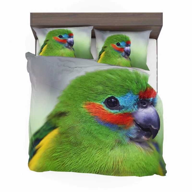 Double-Eyed Fig Parrot Exotic Essence Vibrant Plumage Bedding Set 1