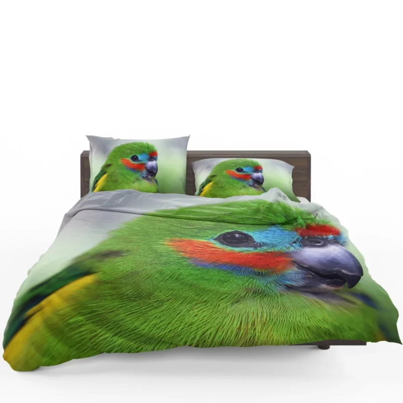 Double-Eyed Fig Parrot Exotic Essence Vibrant Plumage Bedding Set