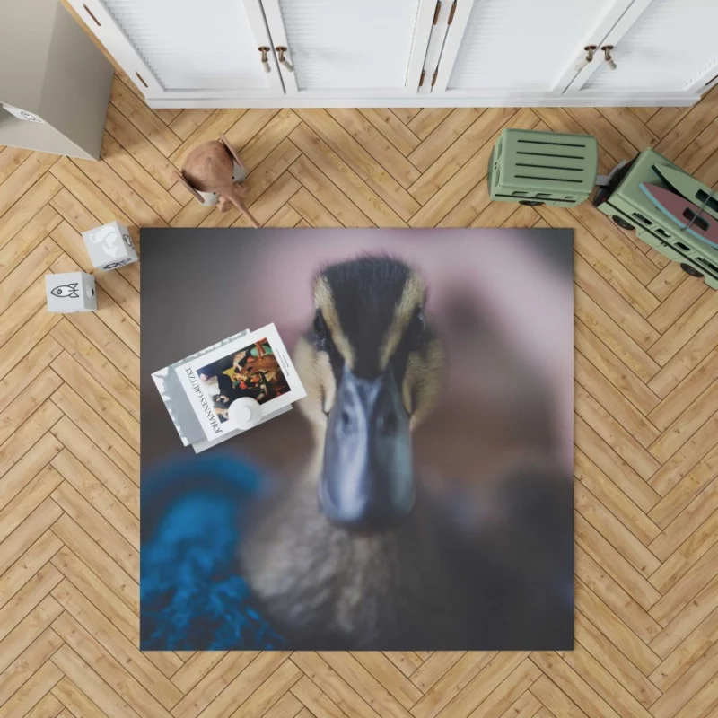 Duck Curious Stare Quacking Observer Rug