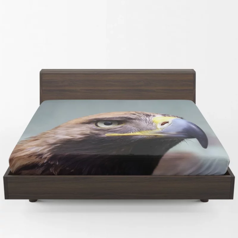 Eagle Fierce Stare Predatory Vigil Fitted Sheet