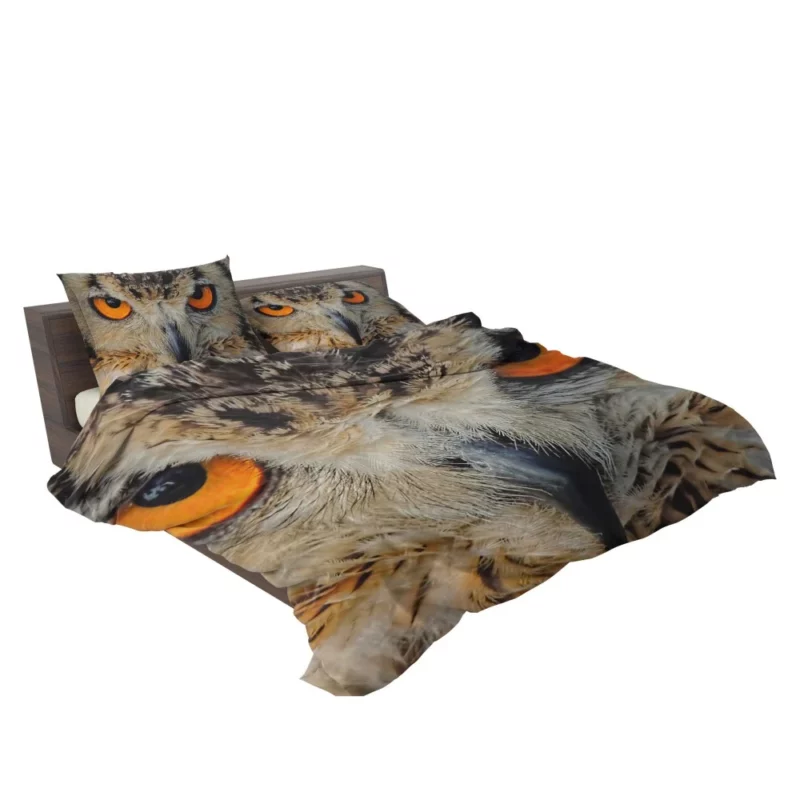 Eagle-Owl Close-Up Majestic Bird Bedding Set 2