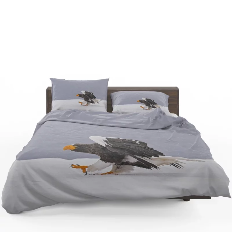 Eagle Snowy Landing Arctic Majesty Bedding Set