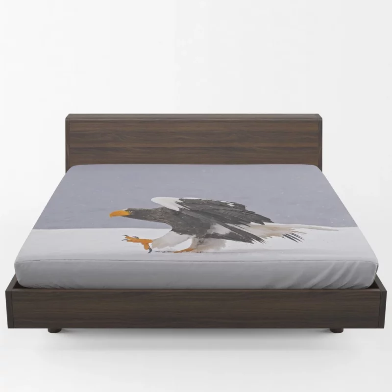 Eagle Snowy Landing Arctic Majesty Fitted Sheet