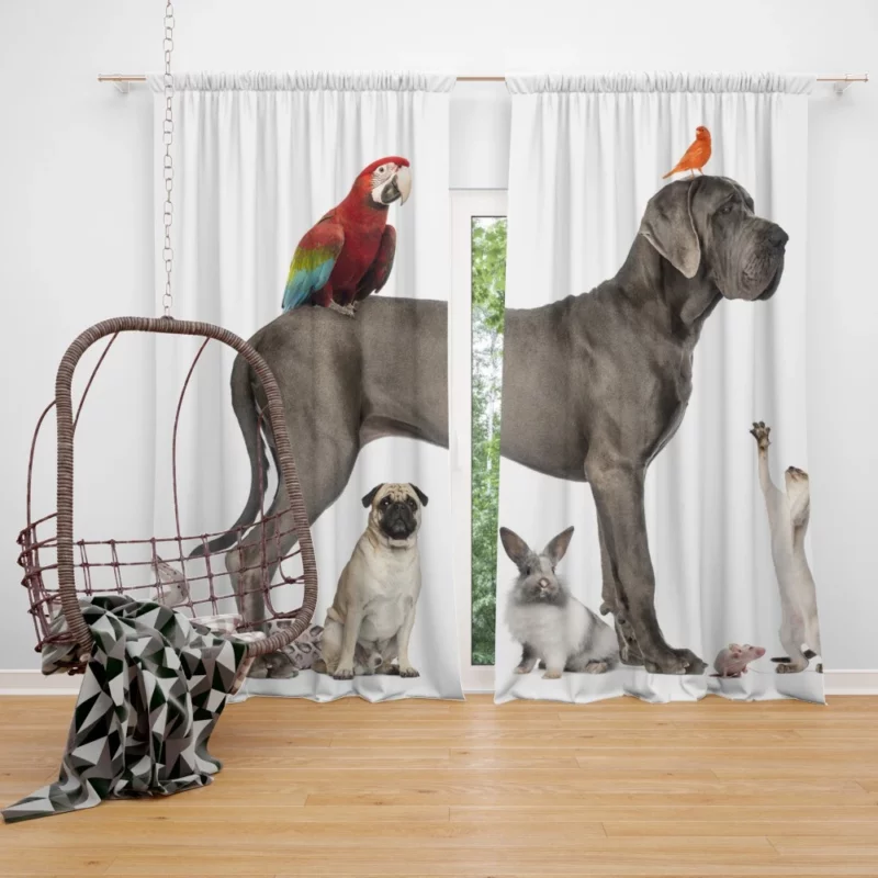 Eclectic Pets Collection Furry Family Curtain