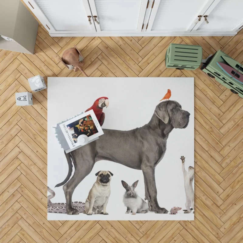 Eclectic Pets Collection Furry Family Rug