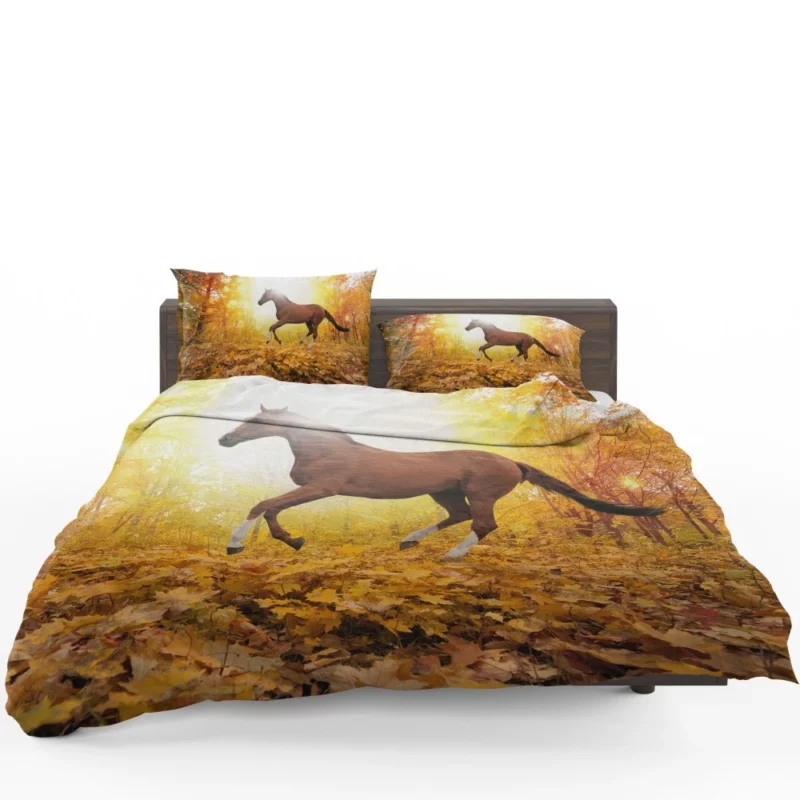 Elegance in Equine Majestic Horse Grace Bedding Set