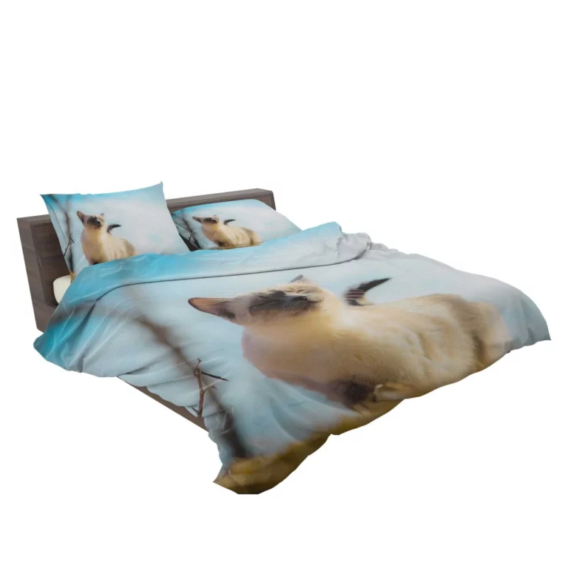 Elegance in Fur Serene Siamese Cat Bedding Set 2