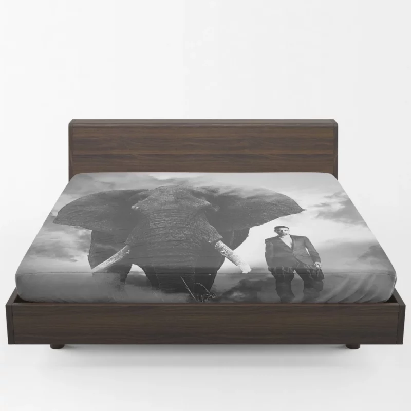 Elephant Grace in Smoke Majestic Wonder Fitted Sheet