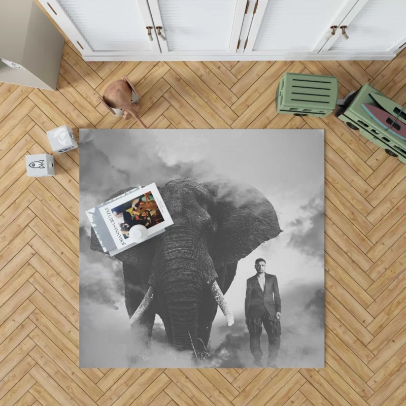 Elephant Grace in Smoke Majestic Wonder Rug