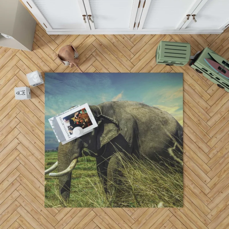 Elephant Thai Sojourn Majestic Wonder Rug