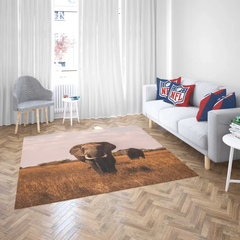 Elephant Wild Rug 2