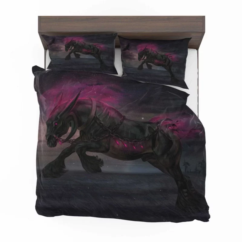 Enchanted Night Guardian Warden Wolf Bedding Set 1