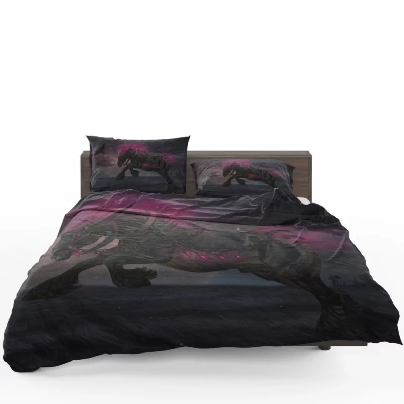 Enchanted Night Guardian Warden Wolf Bedding Set