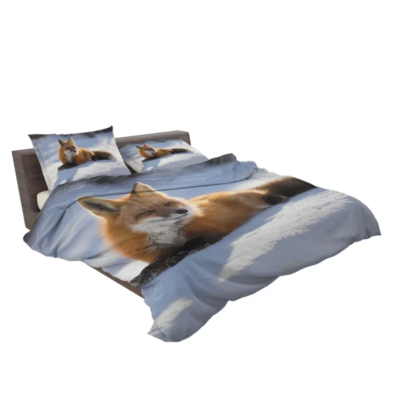 Enchanted Wilderness Fox Snow Bedding Set 2