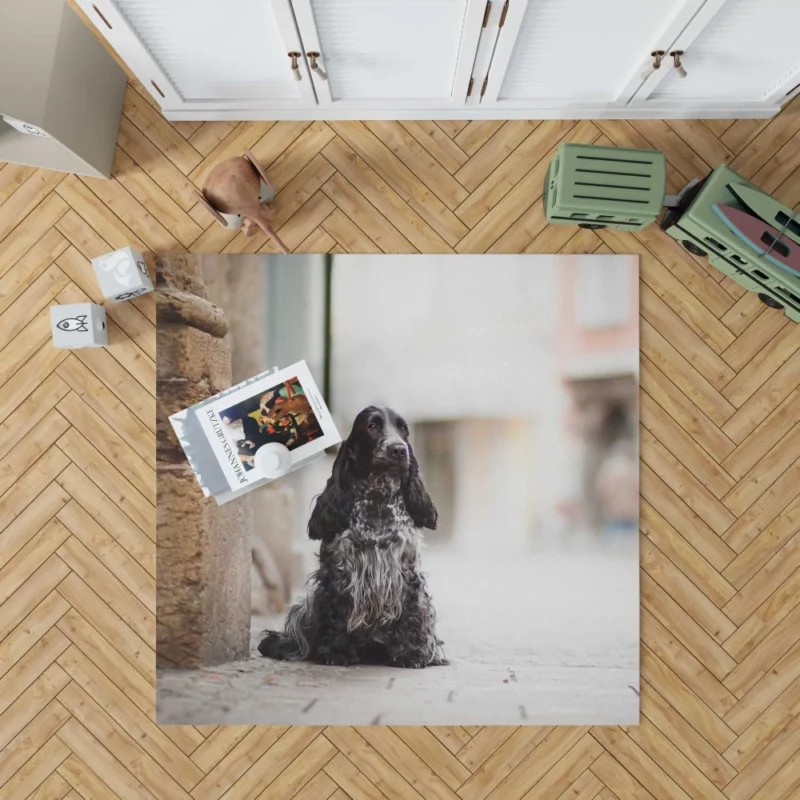 English Cocker Spaniel Depth of Field Rug