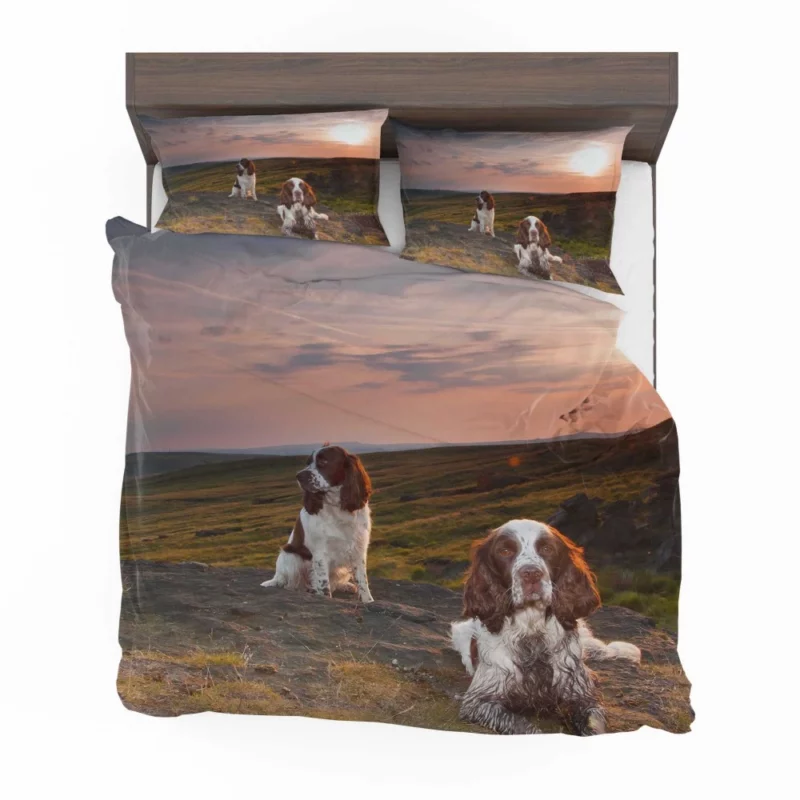 English Springer Spaniel Rustic Charm Bedding Set 1