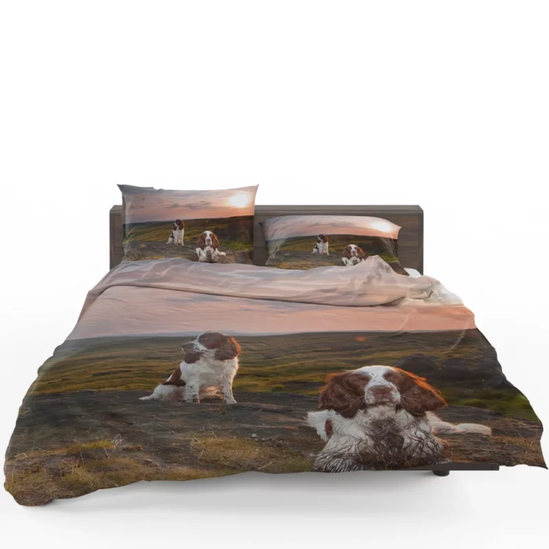 English Springer Spaniel Rustic Charm Bedding Set