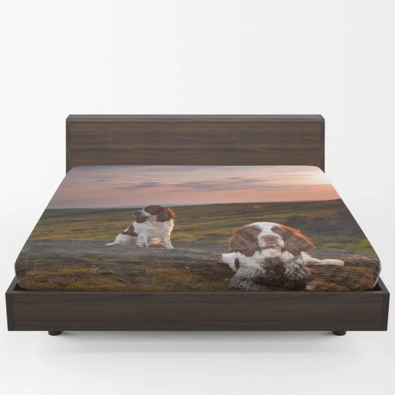 English Springer Spaniel Rustic Charm Fitted Sheet