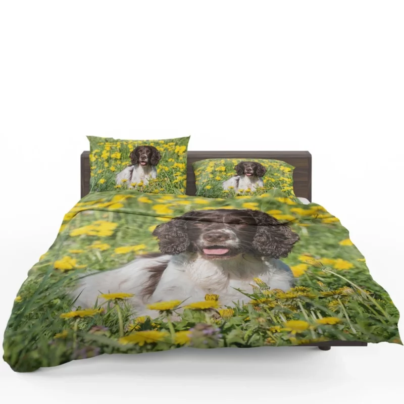 English Springer Spaniel Yellow Adventure Bedding Set