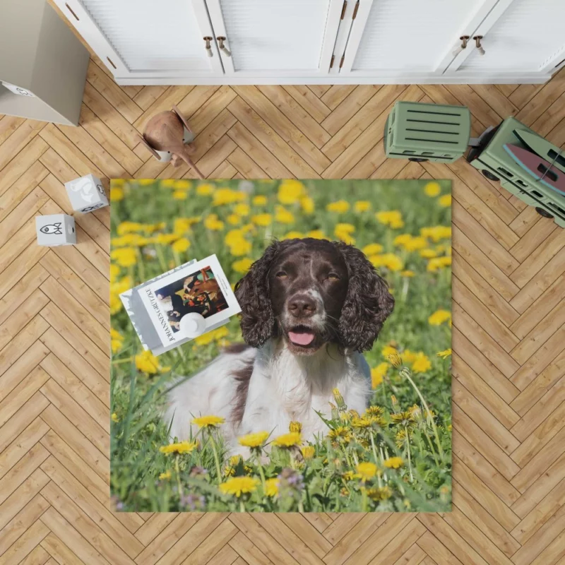 English Springer Spaniel Yellow Adventure Rug