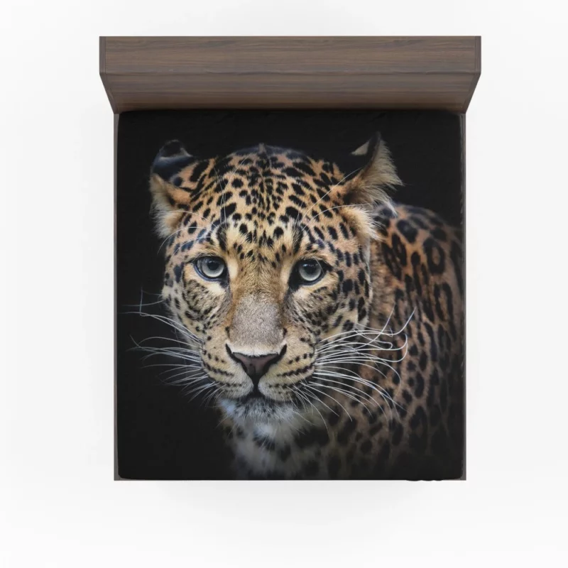 Enigmatic Leopard Presence Fitted Sheet 1