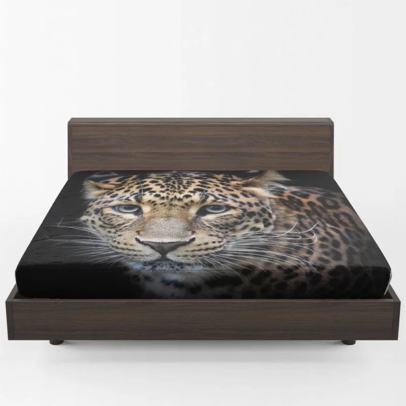 Enigmatic Leopard Presence Fitted Sheet