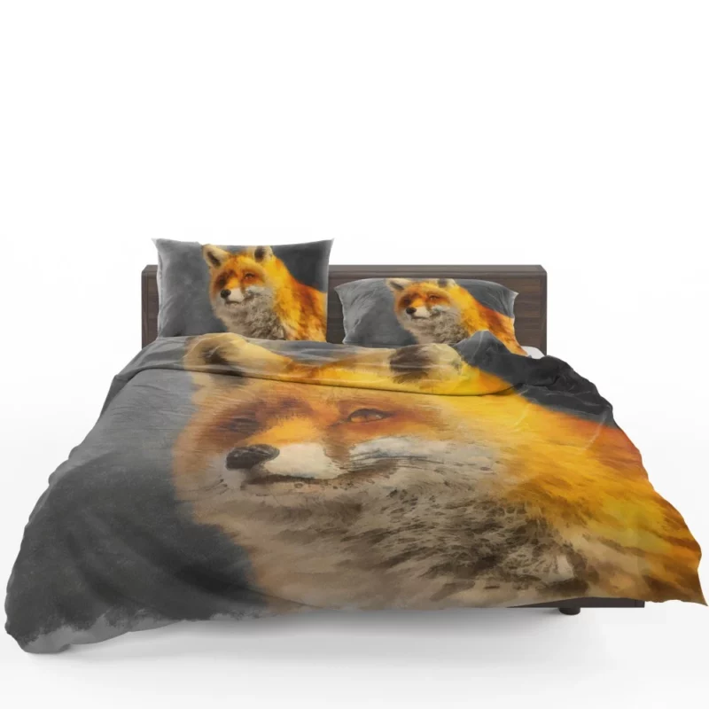 Enigmatic Lynx Stare Wilderness Beauty Bedding Set