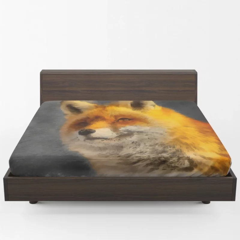 Enigmatic Lynx Stare Wilderness Beauty Fitted Sheet