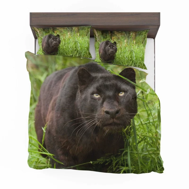 Enigmatic Panther Mystery in the Wild Bedding Set 1