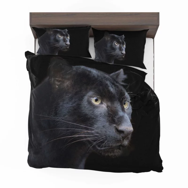 Enigmatic Panther Presence in the Wild Bedding Set 1