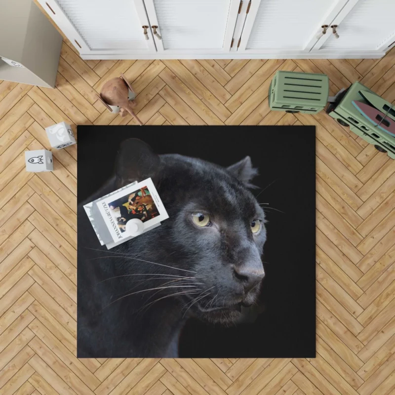 Enigmatic Panther Presence in the Wild Rug